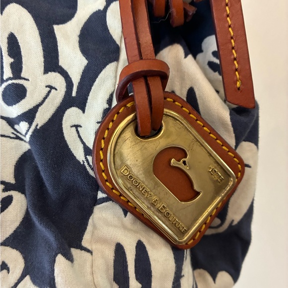 Vintage Dooney & Bourke Disney Mickey Mouse Print Handbag - Picture 4 of 7